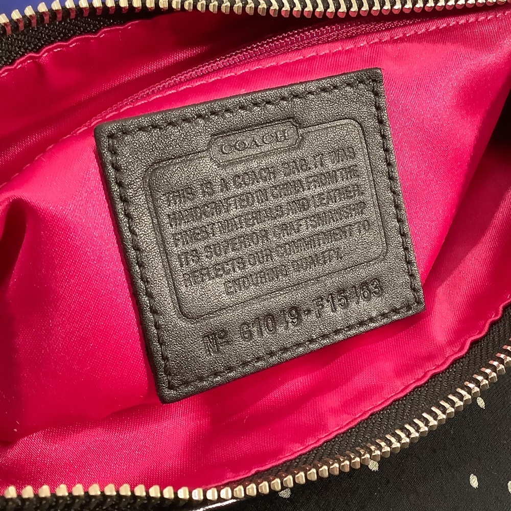 🎉HP🎉COACH Plaid Purse w/Leather Strap - Picture 9 of 9
